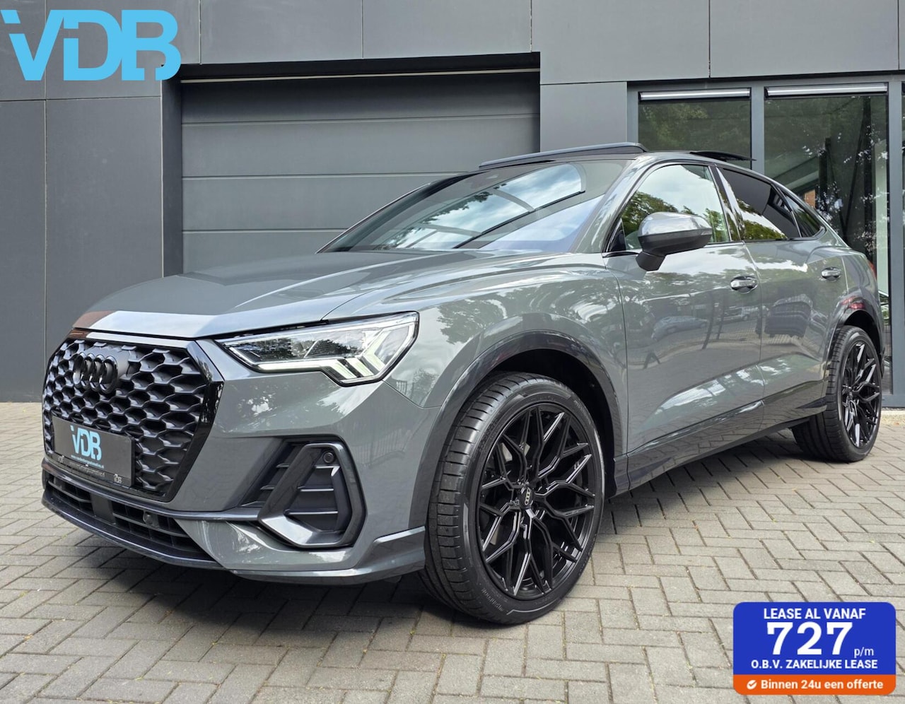 Audi Q3 Sportback - 35 TFSI S-LINE NANO GRAU PANO BLACKEDITION - AutoWereld.nl