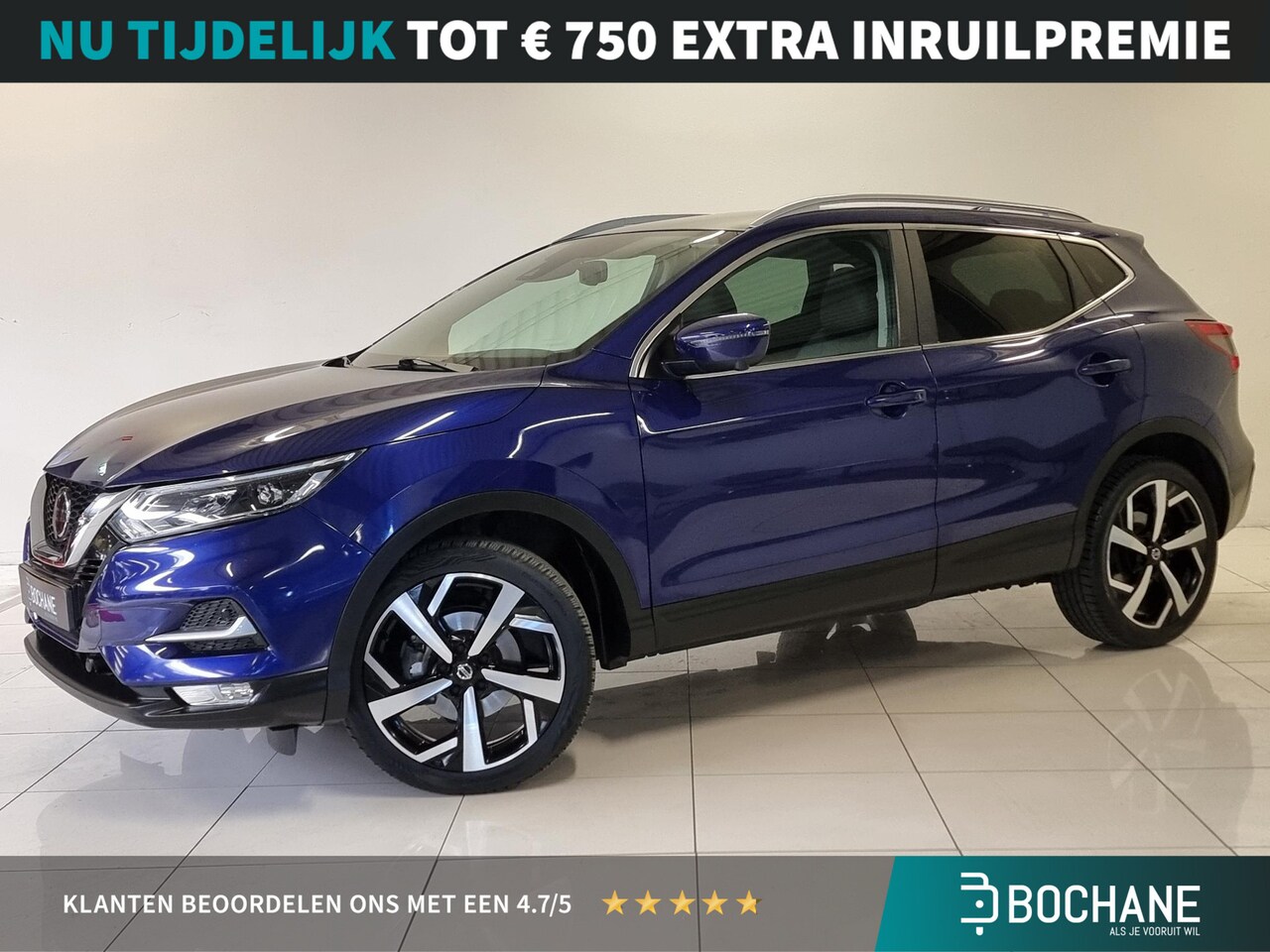Nissan Qashqai - 1.3 DIG-T Tekna |  360º Camera | Trekhaak | Panoramadak | - AutoWereld.nl
