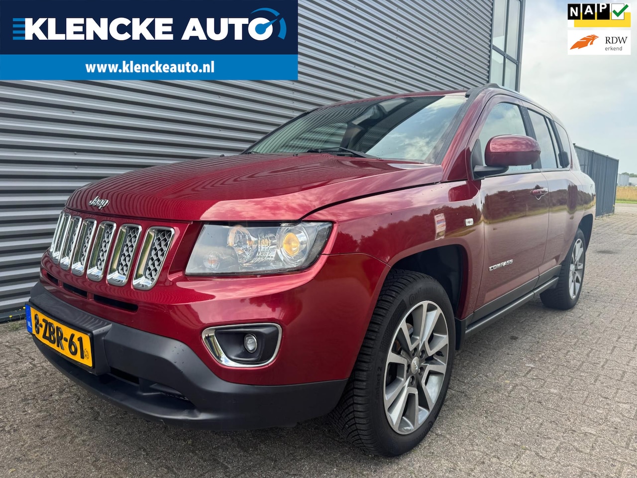 Jeep Compass - 2.4 Limited 4WD Automaat *59.057KM* Leer Trekhaak Stoelverwarming 170PK Camera NW APK - AutoWereld.nl