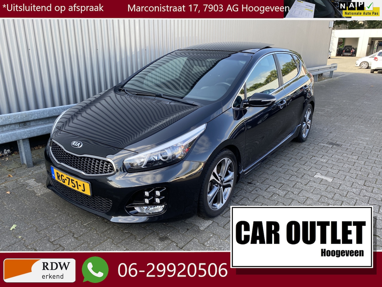 Kia Cee'd - 1.0 T-GDi GT-Line Summer Edition 135Dkm.NAP, Clima, Pano, Carplay, Navi, Stoelvw, LED, Cam - AutoWereld.nl
