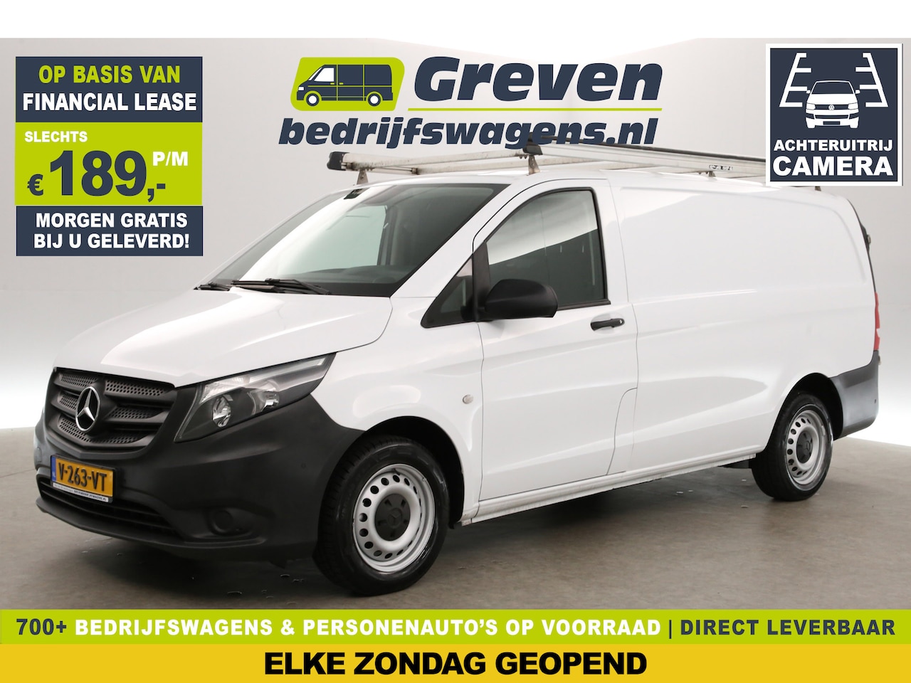 Mercedes-Benz Vito - 111 CDI Lang Airco | Cruise | Camera | Navigatie | Parkeersensoren | Imperiaal | Trekhaak - AutoWereld.nl