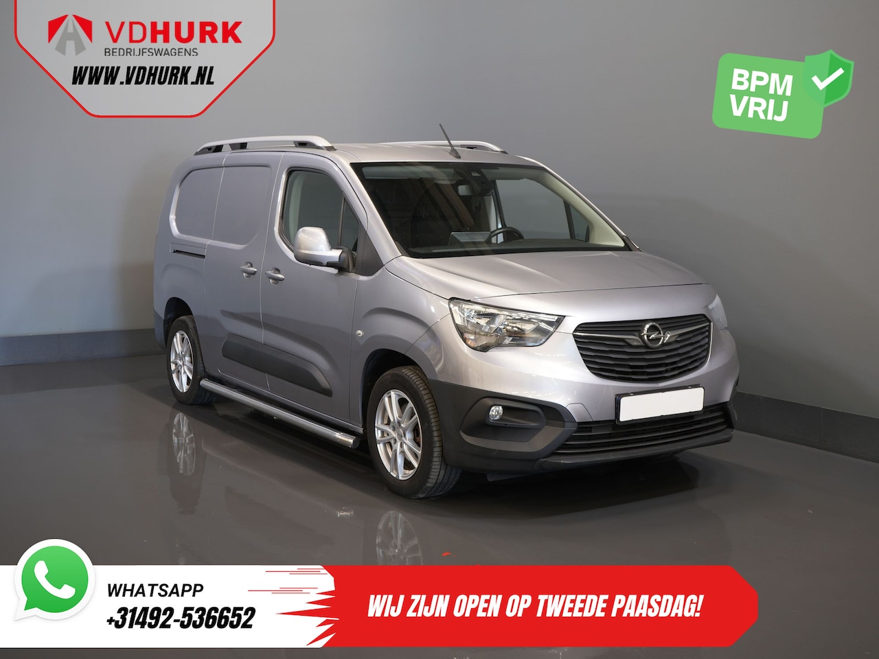 Opel Combo - 1.5D 130 pk Aut. L2 BPM VRIJ! Carplay/ Sidebars/ Roofrails/ LMV/ Cruise/ PDC/ Trekhaak - AutoWereld.nl