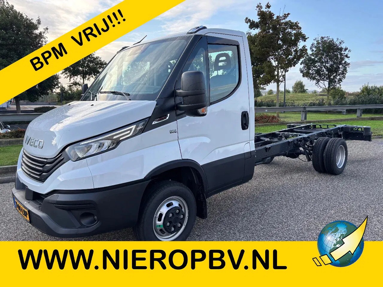 Iveco Daily - 35C18 Chassi Cabine Automaat Airco Navi Cruisecontrol NIEUW BPM VRIJ - AutoWereld.nl