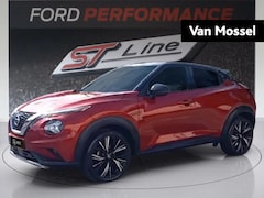Nissan Juke - 1.0 DIG-T N-Design | NAVIGATIE | CAMERA VOOR | TREKHAAK | LEDER | STOEL + VOORR. VERWARMIN