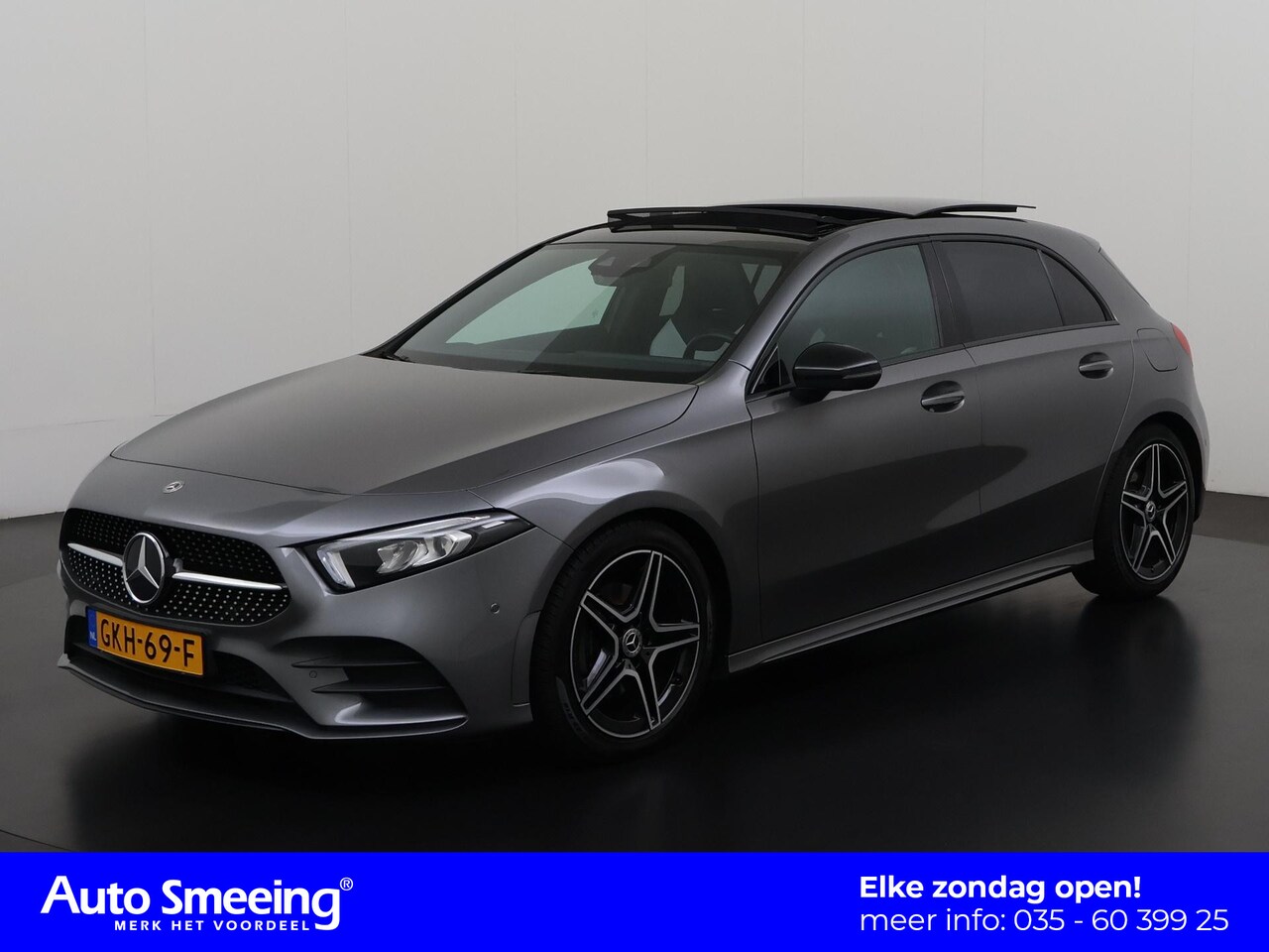 Mercedes-Benz A-klasse - 200 Business Solution AMG | Panoramadak | Burmester Audio | LED High Performance |  Zondag - AutoWereld.nl