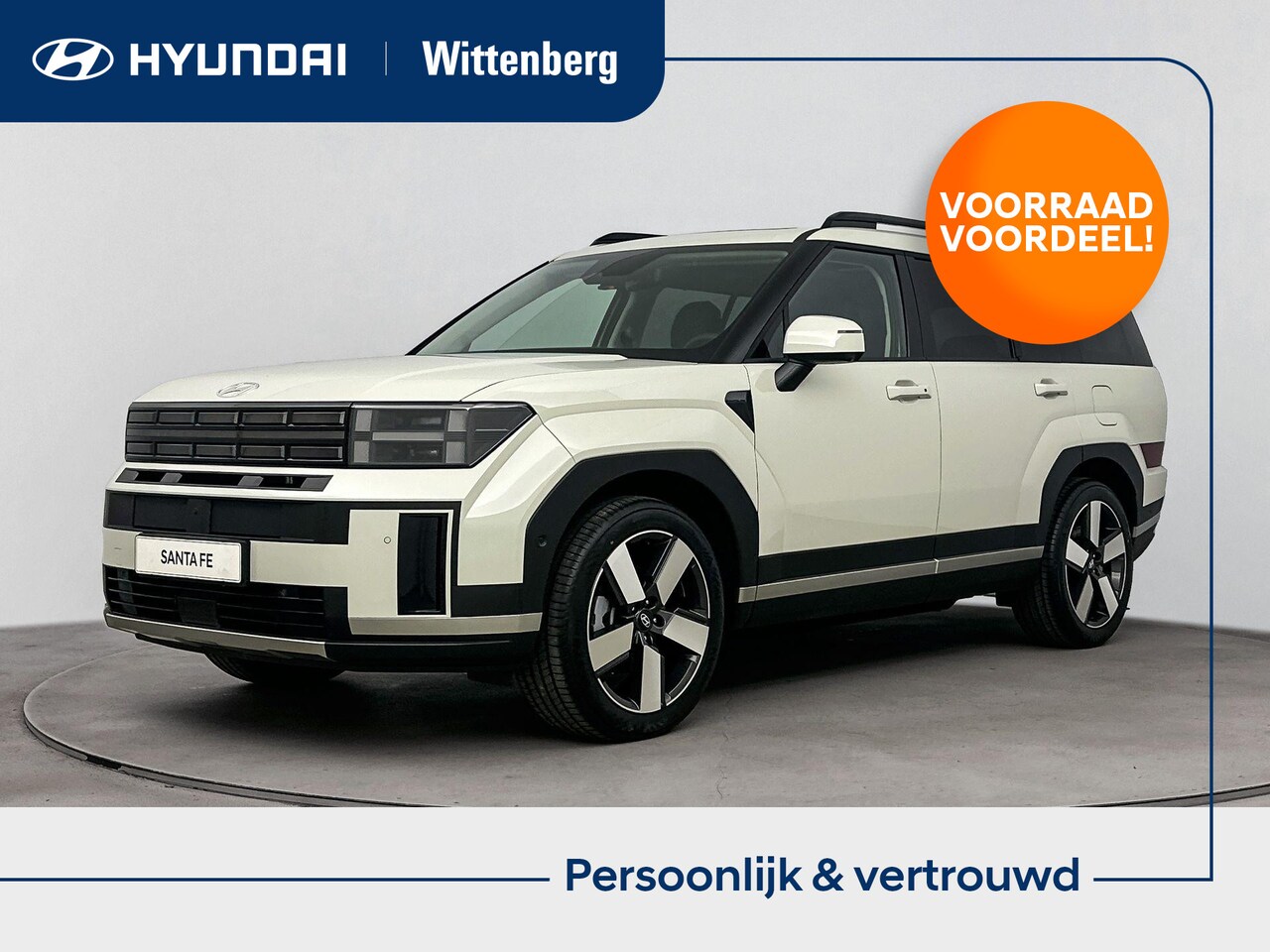 Hyundai Santa Fe - 1.6 T-GDI HEV Premium Sky 7p. Direct leverbaar! | Panoramadak | Leer | Stoel + stuurverwar - AutoWereld.nl