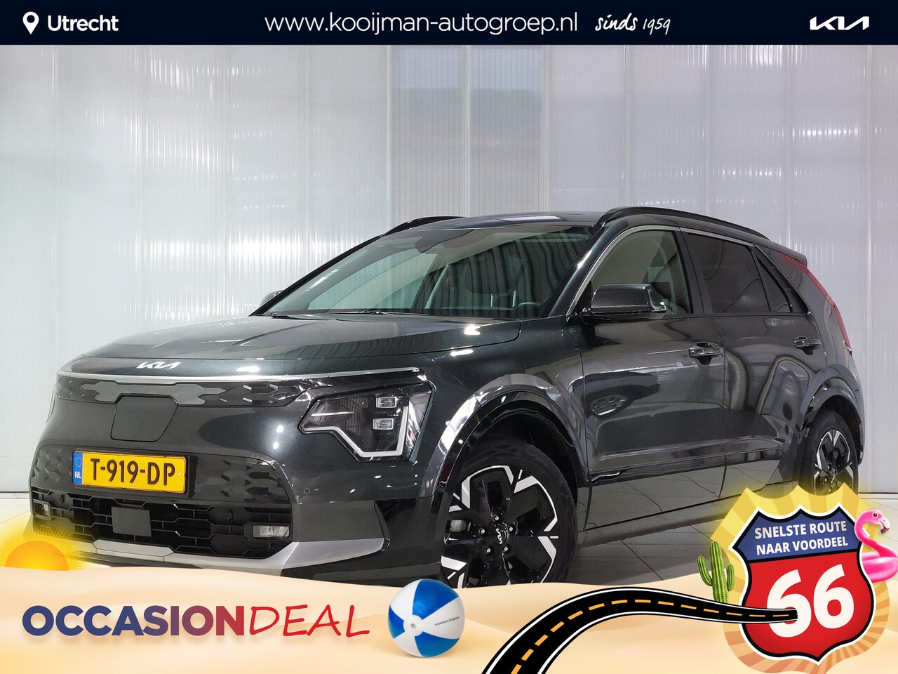 Kia Niro EV - DynamicPlusLine 64.8 kWh Nederlandse auto. Zeer luxe uitvoering met schuif/-kantel dak, un - AutoWereld.nl