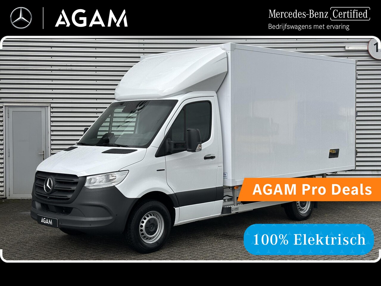 Mercedes-Benz eSprinter - 81kWh Geisoleerde Bakwagen 4250kg GVW 212km Actieradius - AutoWereld.nl