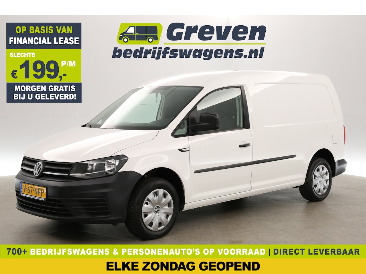 Volkswagen Caddy Maxi - 2.0 TDI L2H1 BMT | Airco | Cruise | Trekhaak | Parkeersensoren | Schuifdeur - AutoWereld.nl