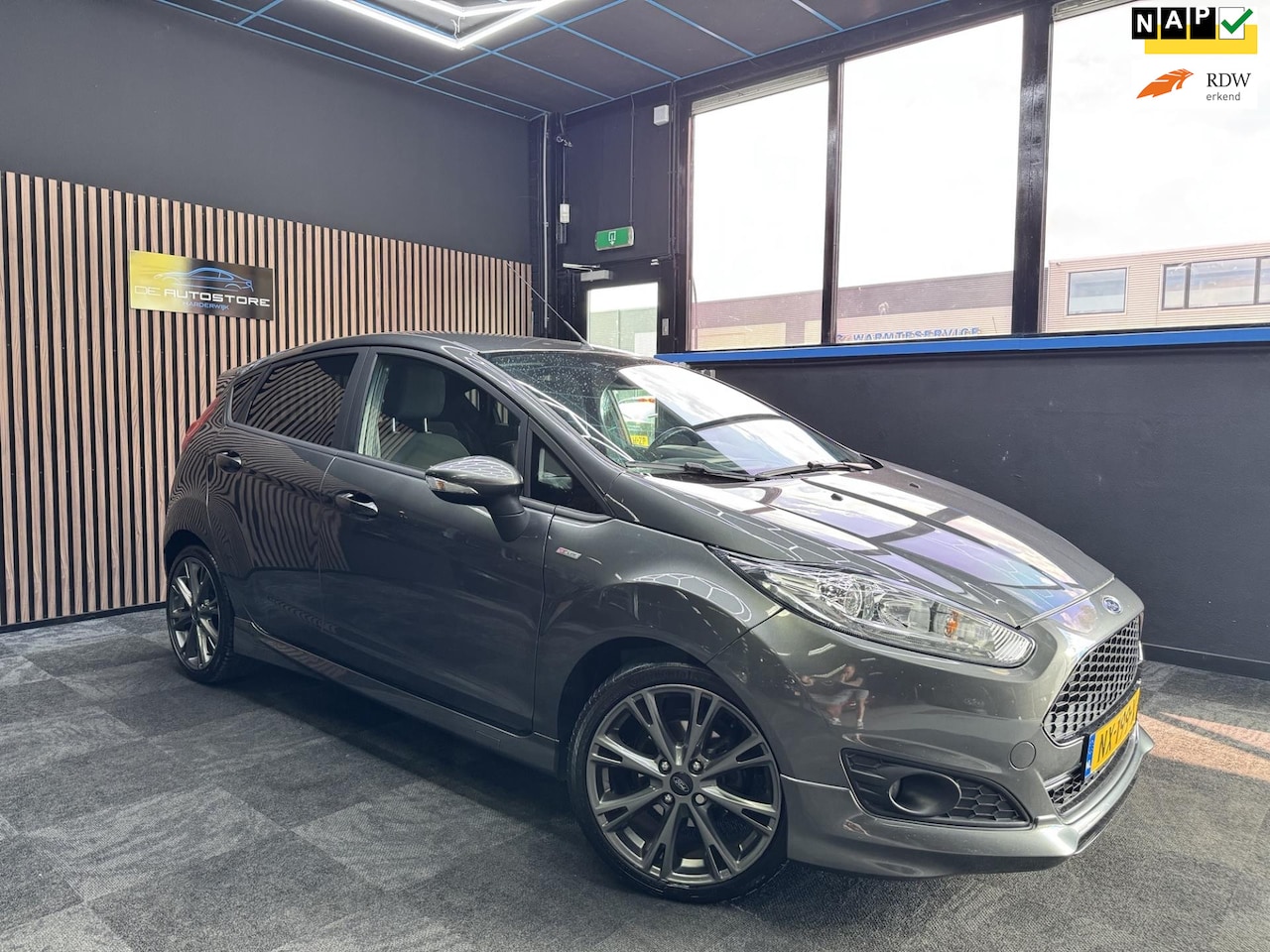 Ford Fiesta - EcoBoost ST Line Navi Airco pdc led Bleutooth 17 inch Zeer Mooie Auto Compleet onderhouden - AutoWereld.nl