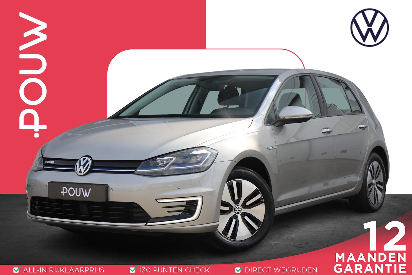 Volkswagen e-Golf - 136pk E-DITION | SoH 95%| Clima | Navigatie | Adaptieve Cruise Control | LED - AutoWereld.nl