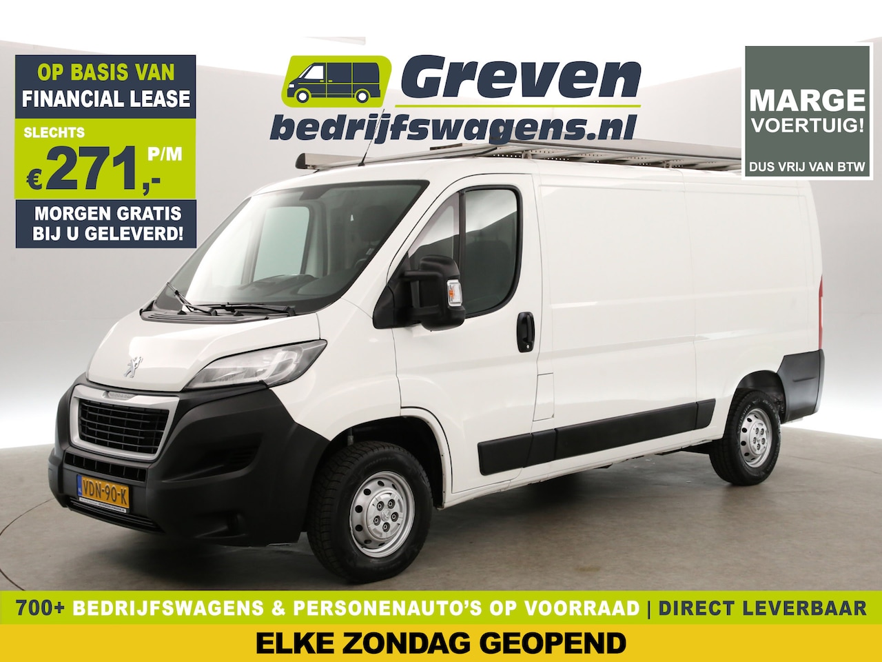Peugeot Boxer - 330 2.2 BlueHDi 120 L2H1 | MARGE! | Airco | Camera | Cruise | Navigatie | 3 Persoons | PDC - AutoWereld.nl