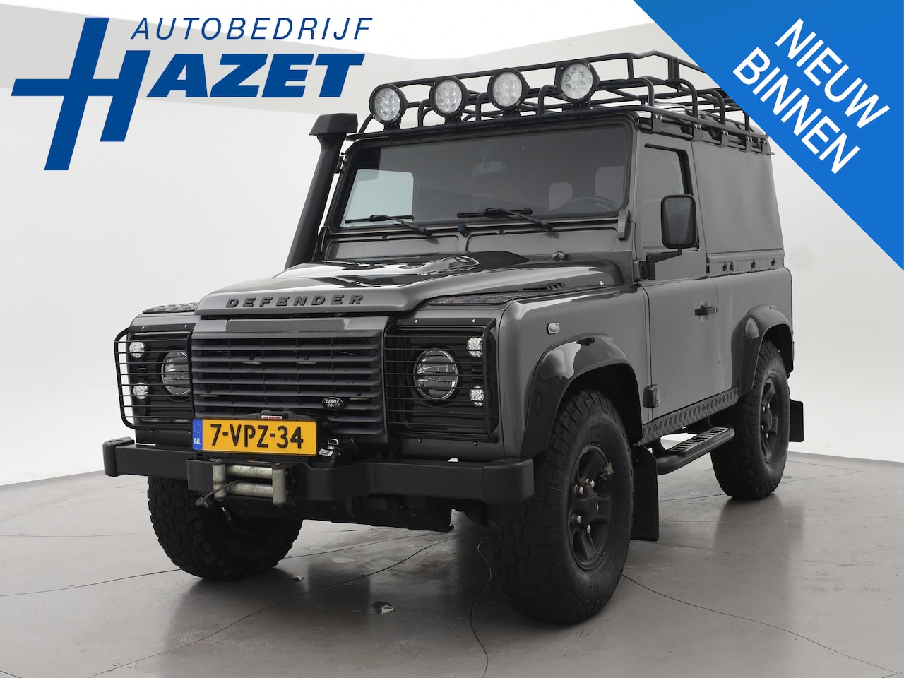 Land Rover Defender - 90" 2.4 TD4 *91.418 KM* + LEDER | LIER | LED | STOELVERW. | AIRCO | ROOFRACK - AutoWereld.nl