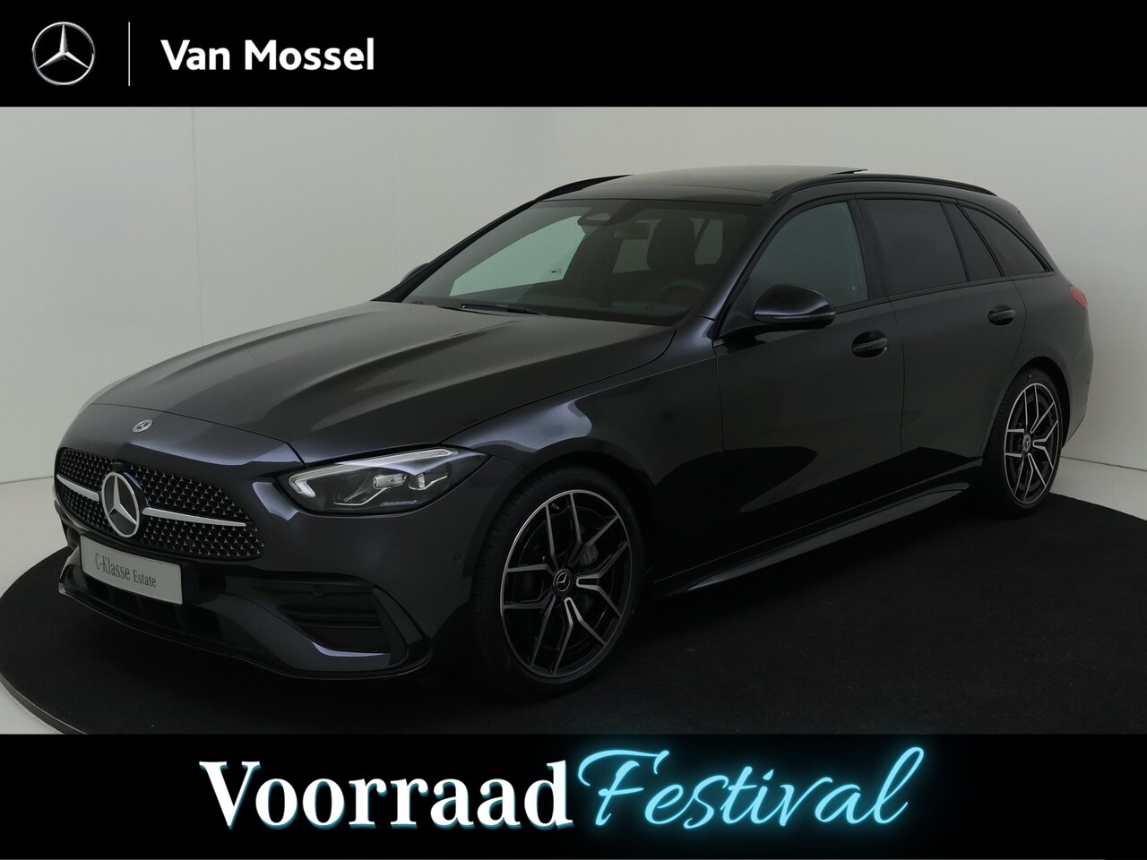 Mercedes-Benz C-klasse Estate - 180 Star Edition / Stoelverwarming / Achteruitrijcamera / Panaroma-schuifdak / Night-Pakke - AutoWereld.nl