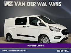 Ford Transit Custom - 2.0 TDCI 131pk Automaat L2H1 Dubbele Cabine Euro6 Airco | 5-zits | Camera | Navigatie LED,