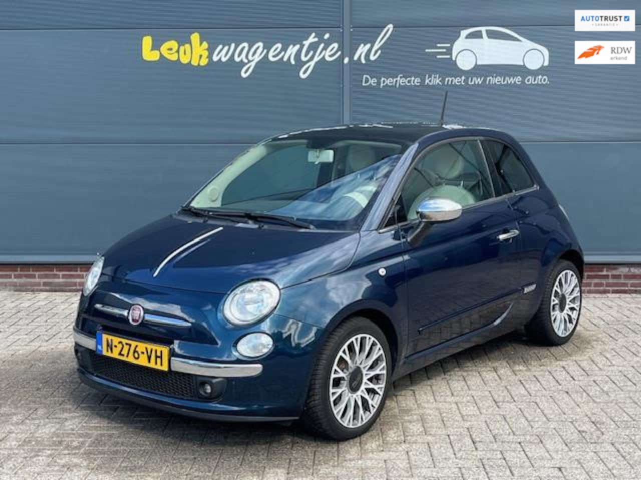 Fiat 500 - 0.9 TwinAir Lounge *airco *bluetooth *panoramadak - AutoWereld.nl