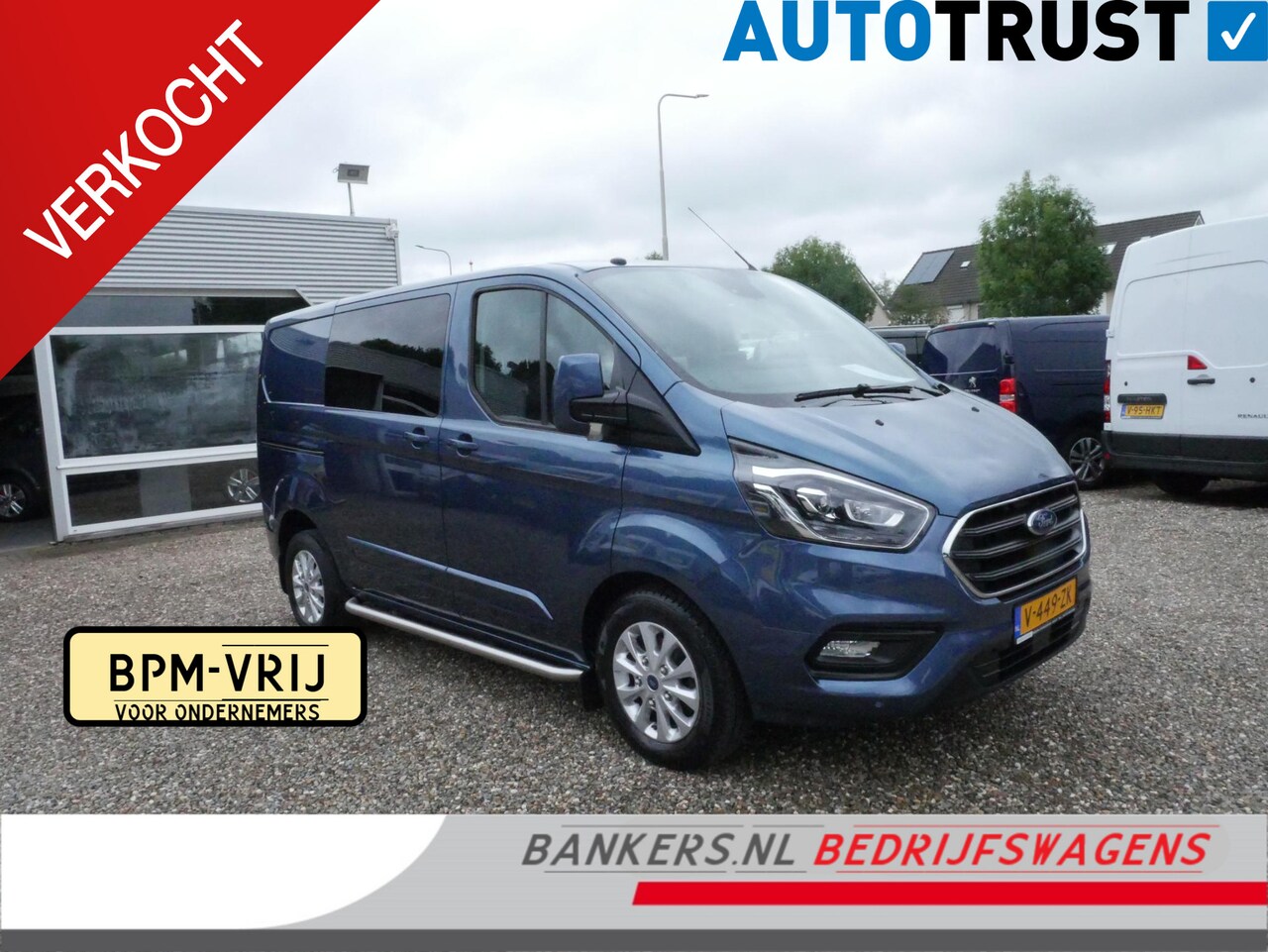 Ford Transit Custom - 2.0 TDCI 130PK, L1, Limited, Dubbel Cabine, Airco - AutoWereld.nl
