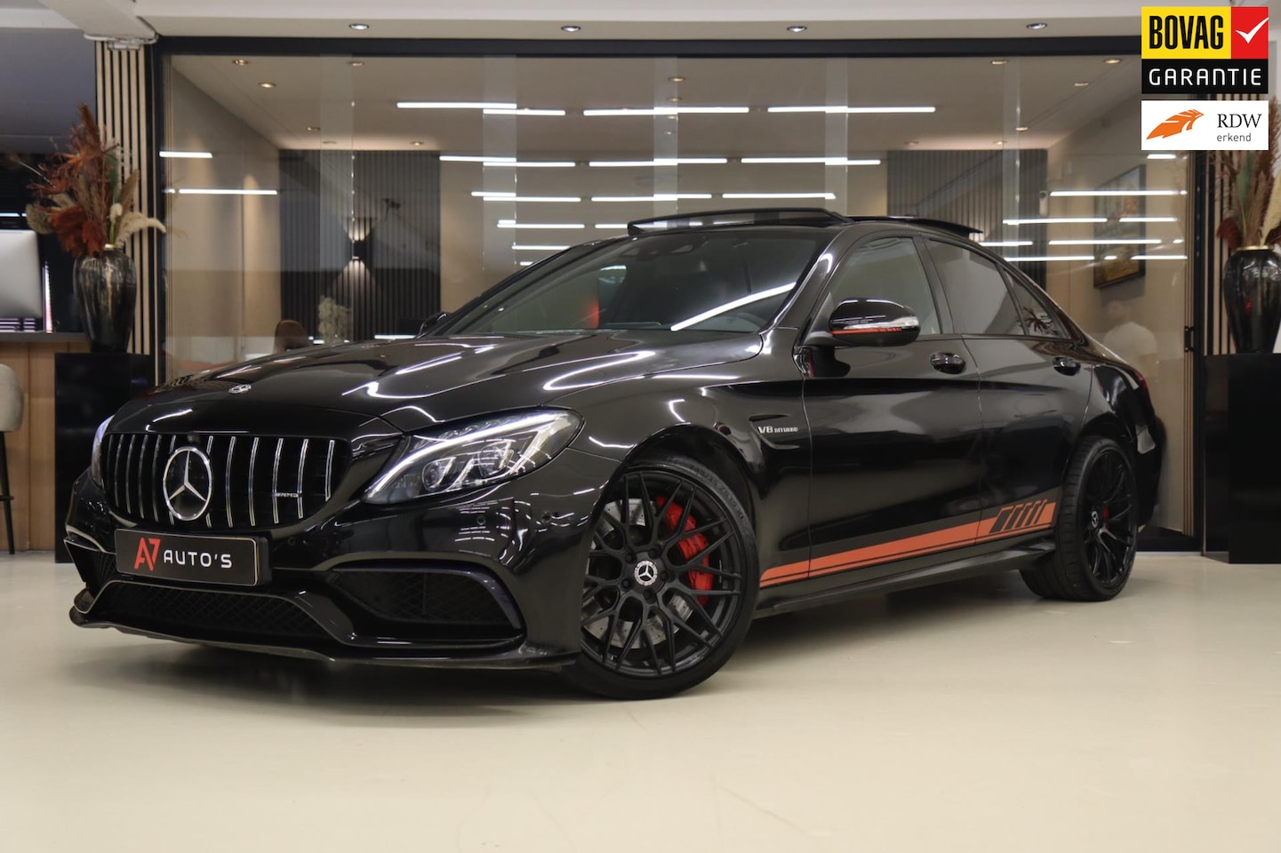 Mercedes-Benz C-klasse - AMG 63 S 4MATIC PANO/360CAMERA/MEMORYSTOELEN/BOMVOL - AutoWereld.nl