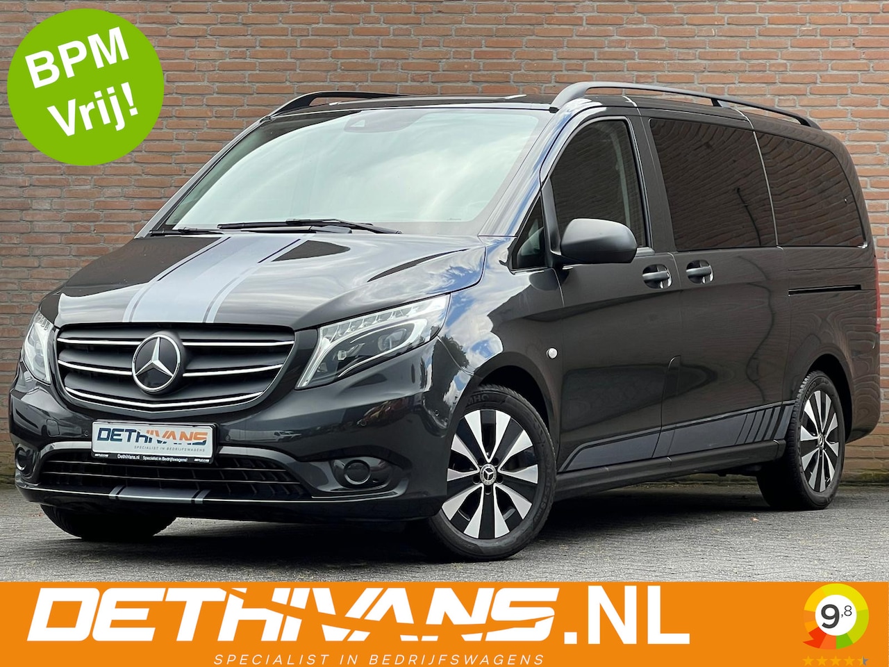Mercedes-Benz Vito - 119CDI 190PK Lang Dubbelcabine / LED / Distronic / Carplay - AutoWereld.nl