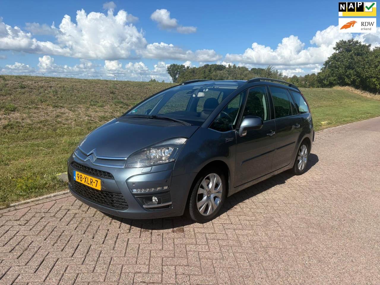 Citroën Grand C4 Picasso - 1.6i THP Exclusive EGS 7P Bleutooth Clima Cruise Navi Pano LED PDC voor achter afn. trekha - AutoWereld.nl