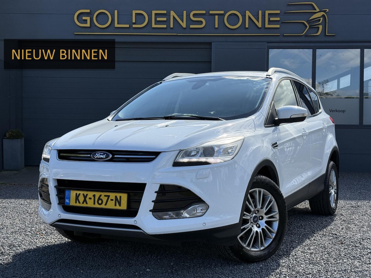 Ford Kuga - 1.6 Titanium 1e Eigenaar,Halfleder,Navi,Clima,Cruise,Afn.Trekhaak,Stoelverwarming,Pdc,6 Ba - AutoWereld.nl