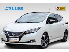Nissan LEAF - | Tekna 40 kWh | 360 Camera | Parelmoer | Lederen Bekleding | Apple Carplay | Zwart Dak