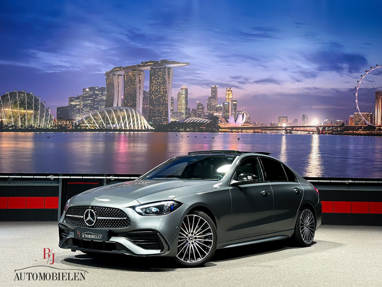 Mercedes-Benz C-klasse - C300 e AMG Trekhaak|Memory|HeadUp|leder|Sfeer|Pano|360cam - AutoWereld.nl