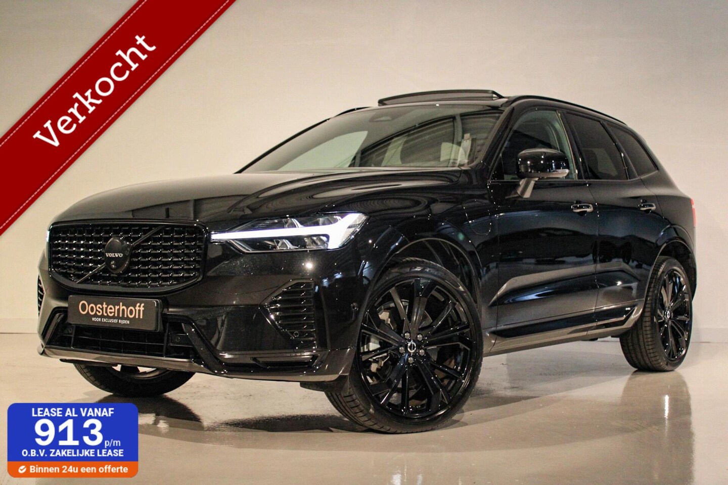 Volvo XC60 - 2.0 T6 Plug-in hybrid Black Edition PANO | H/K - AutoWereld.nl