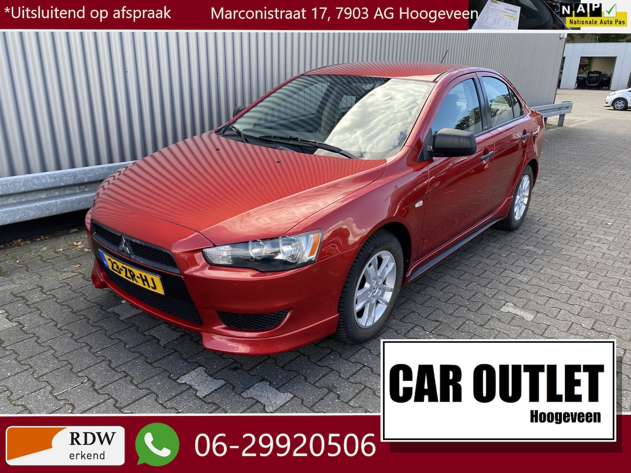 Mitsubishi Lancer Sports Sedan - 1.5 Inform Intro Edition Leer, A/C, Pioneer Multimedia, LM, – Inruil Mogelijk – - AutoWereld.nl