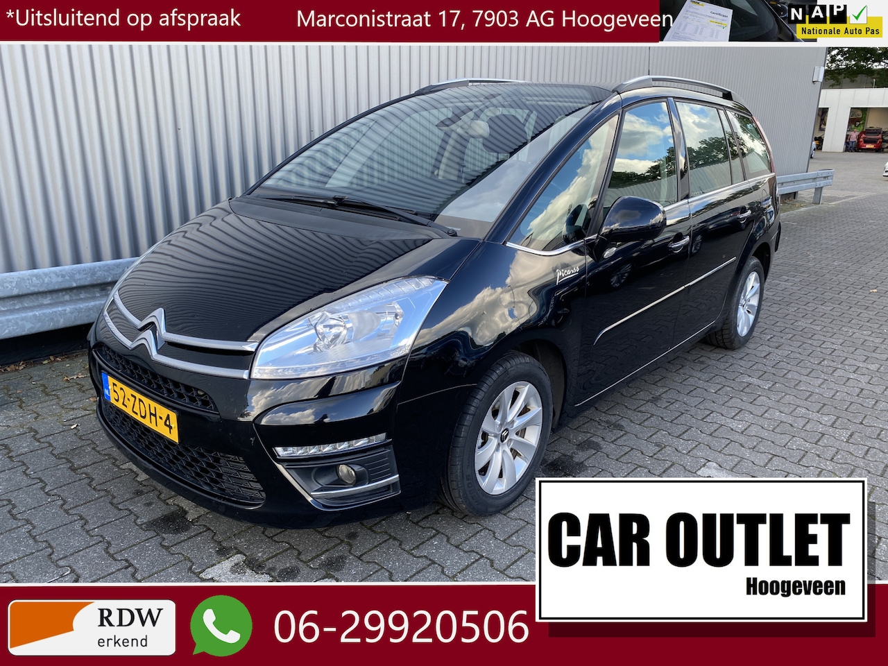 Citroën Grand C4 Picasso - 1.6 VTi Selection 7p Leer, Navi, Clima, Stoelvw, LM, Trekh, nw. APK – Inruil Mogelijk – - AutoWereld.nl