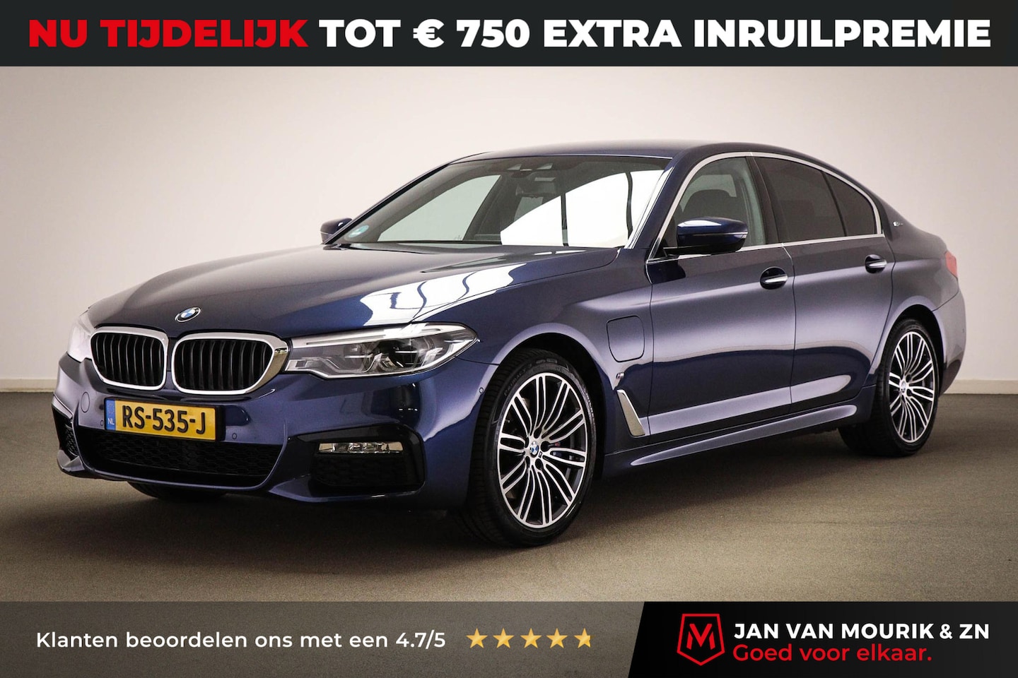 BMW 5-serie - 530e iPerformance M-Sport High Executive | COMFORT ACCES / PARKING- PACK | LEDER | CAMERA - AutoWereld.nl