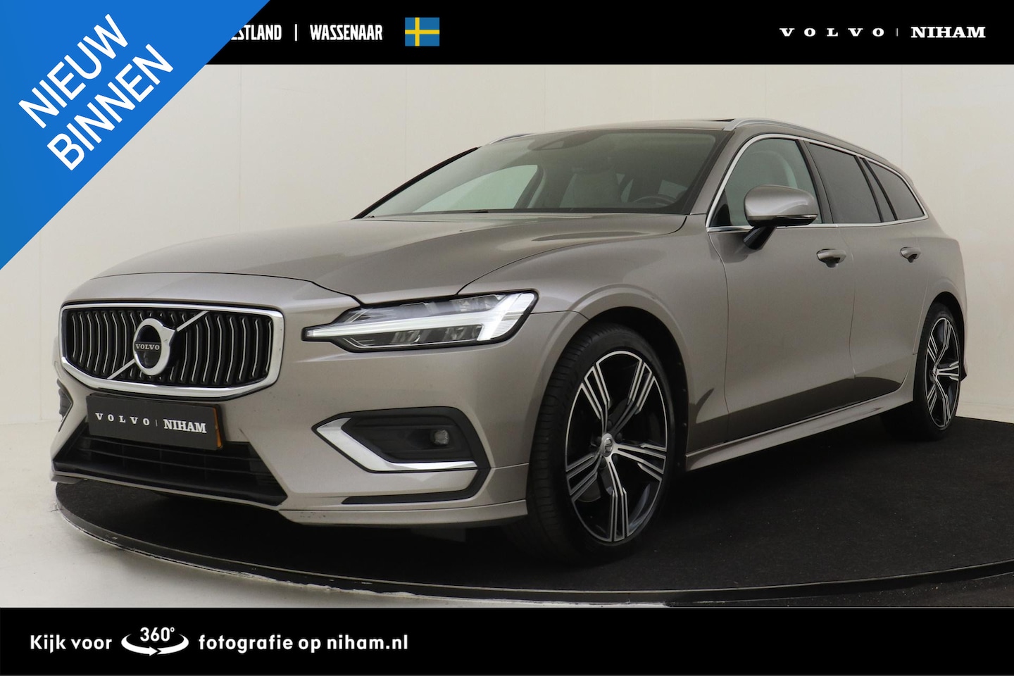 Volvo V60 - B4 (M-HYBRID) INSCRIPTION -PANO.DAK|HARMAN/KARDON|360°CAM|HEAD-UP DISP.|PRIVACY.GLAS|STYLI - AutoWereld.nl