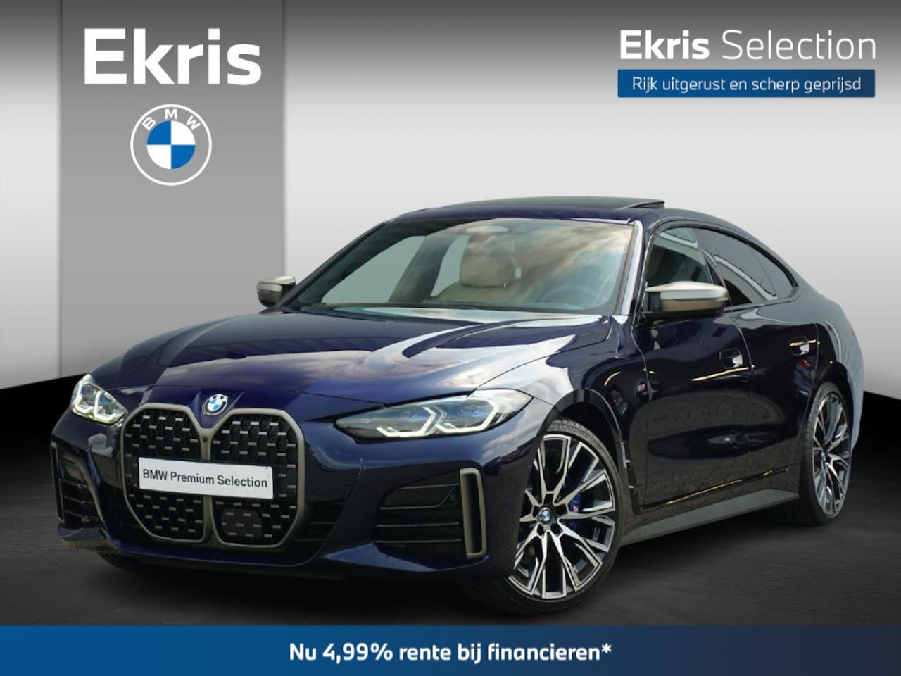 BMW 4-serie Gran Coupé - M440i xDrive 20'' / Schuif-/kanteldak / Harman Kardon / Laserlight | Ekris Selection - AutoWereld.nl