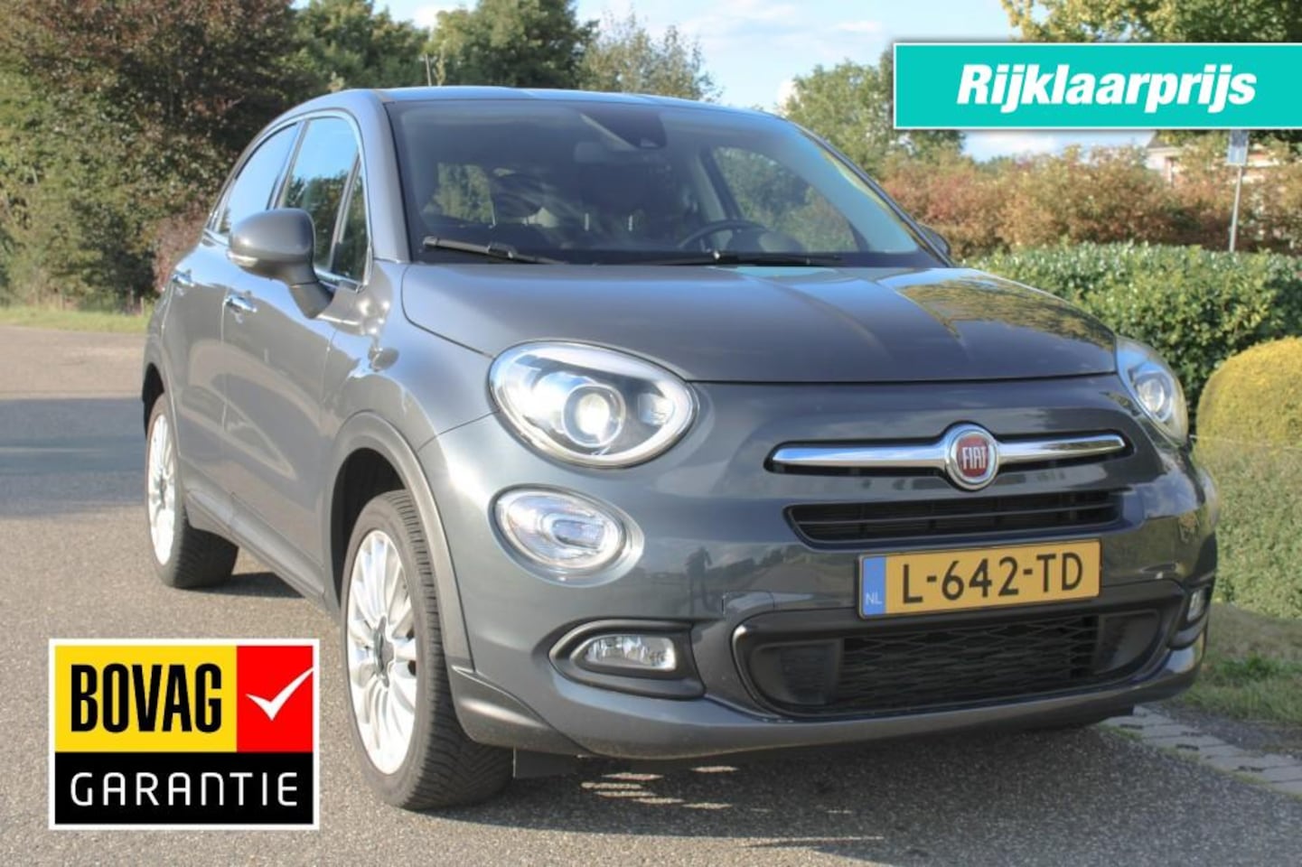Fiat 500 X - 1.4T 140pk Lounge automaat ECC/cruise/navi/PDC/half leer - AutoWereld.nl