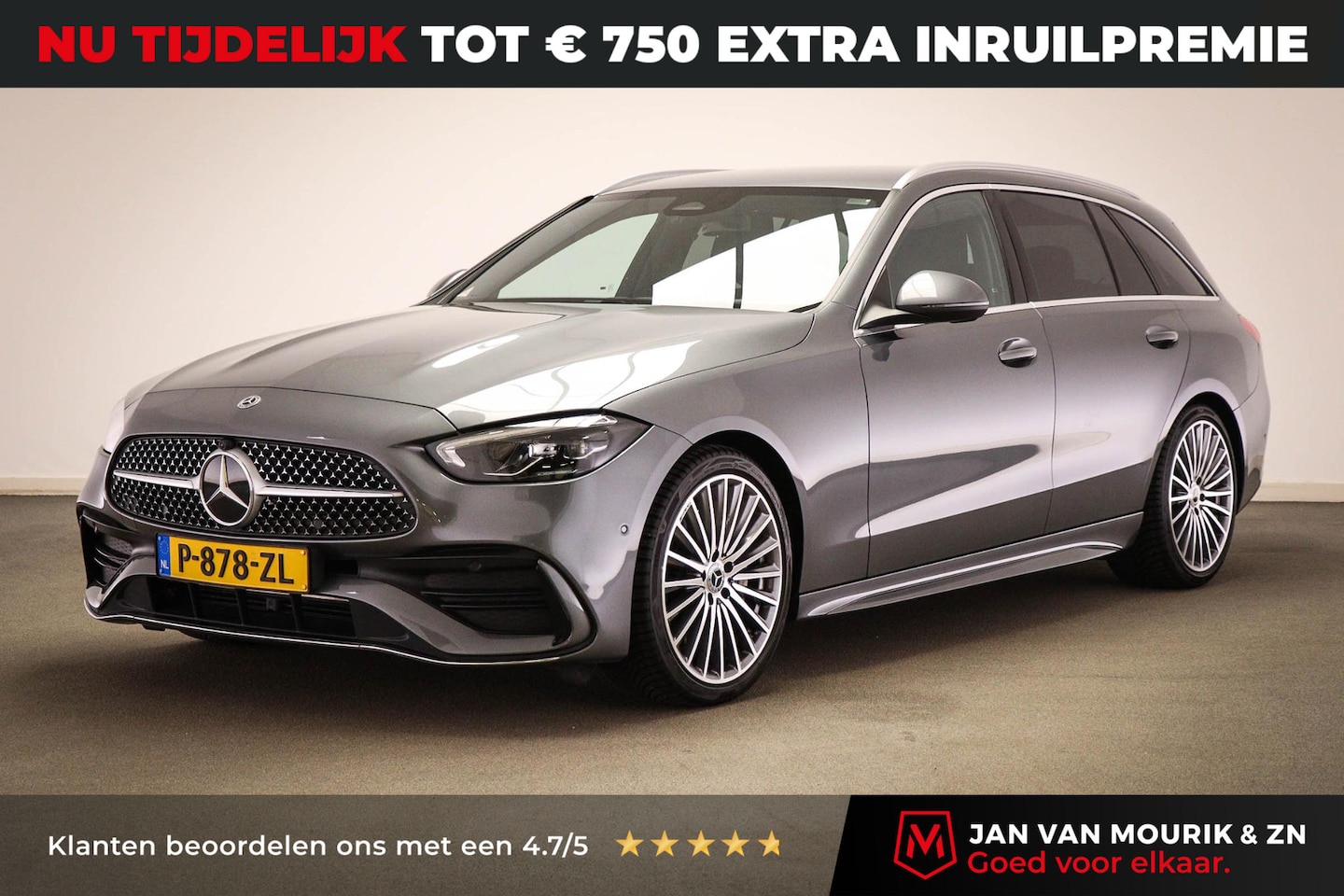 Mercedes-Benz C-klasse Estate - 180 AMG Line | DAB | APPLE | CAMERA | TREKHAAK - AutoWereld.nl