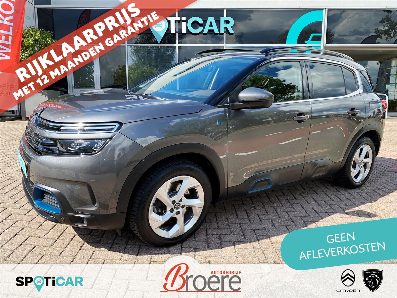 Citroën C5 Aircross - 1.6 Hybrid 225pk EAT8 Shine | brown leder interieur, elek. verstelbare bestuurdersstoel me - AutoWereld.nl