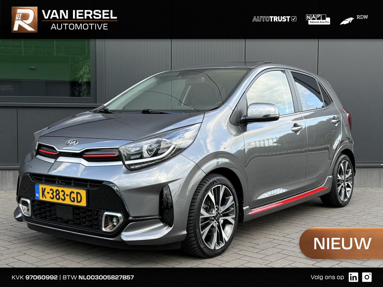 Kia Picanto - 1.0 GT-Line 5-zits 101 PK | Origineel Nederlands | NAP | Dealer onderhouden | GT-line | Pa - AutoWereld.nl