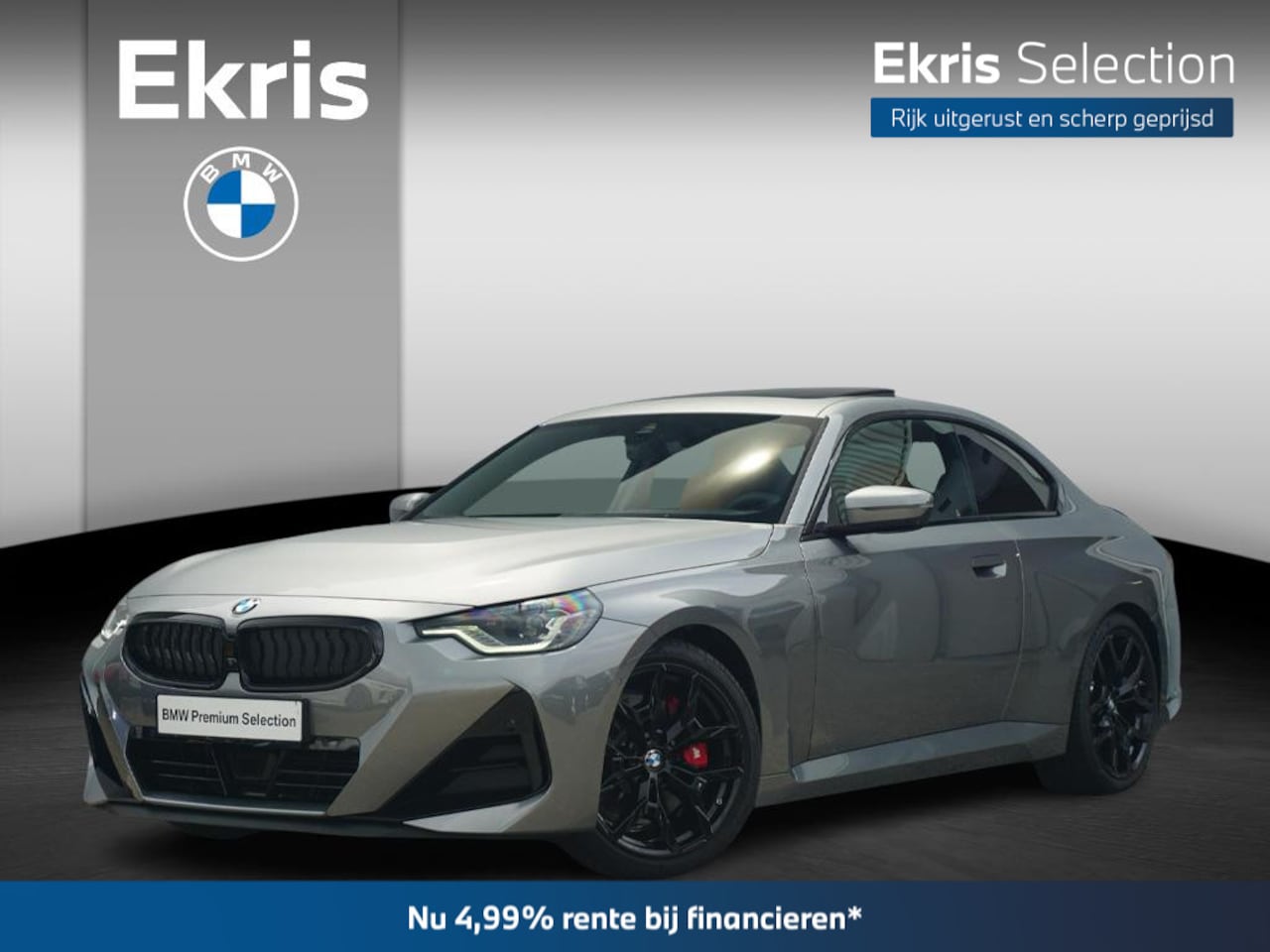 BMW 2-serie Coupé - 220i M Sportpakket Pro 19'' / Schuif-/kanteldak / Harman Kardon / Stuur-stoelverwarming | - AutoWereld.nl