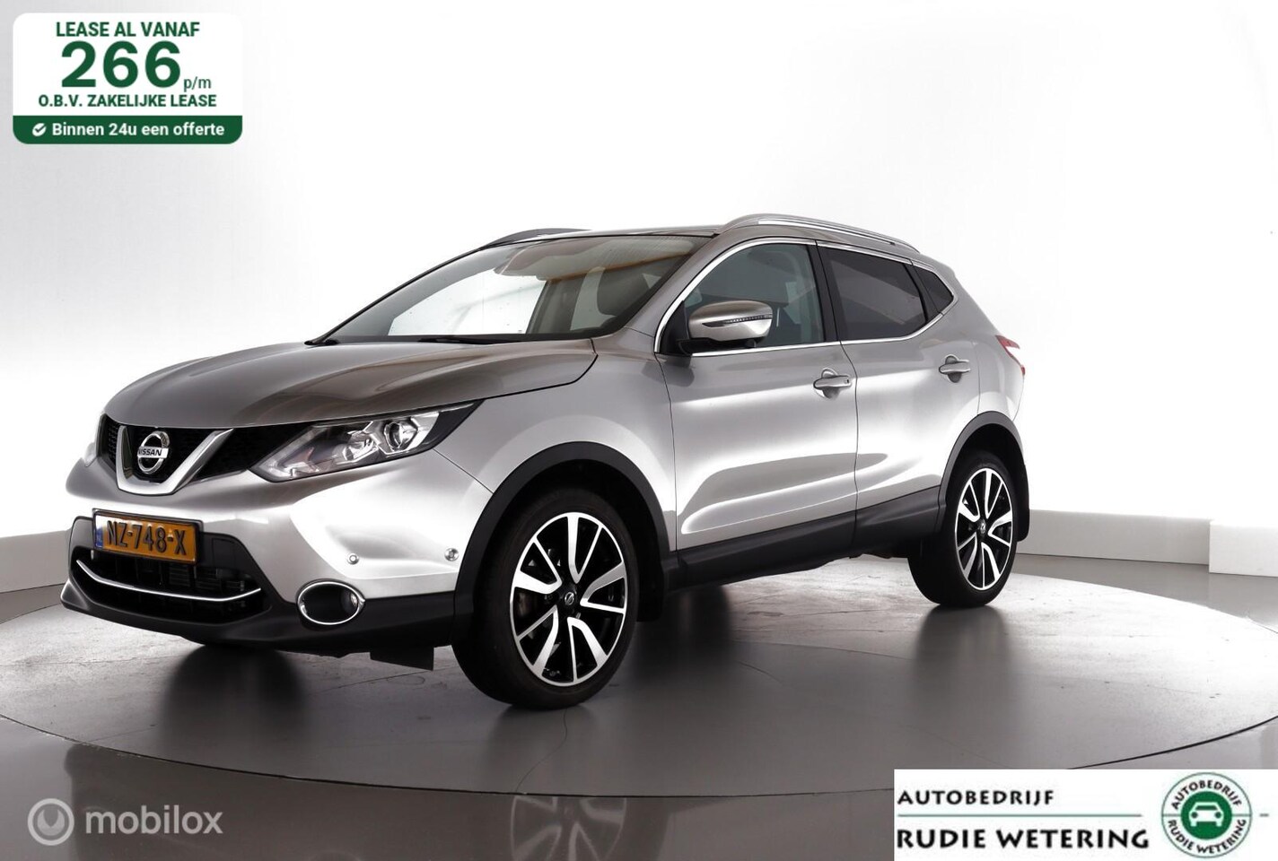 Nissan Qashqai - 1.2 116PK Automaat Tekna pano|leer|stoelverw.|nav|dab|lmv19 - AutoWereld.nl