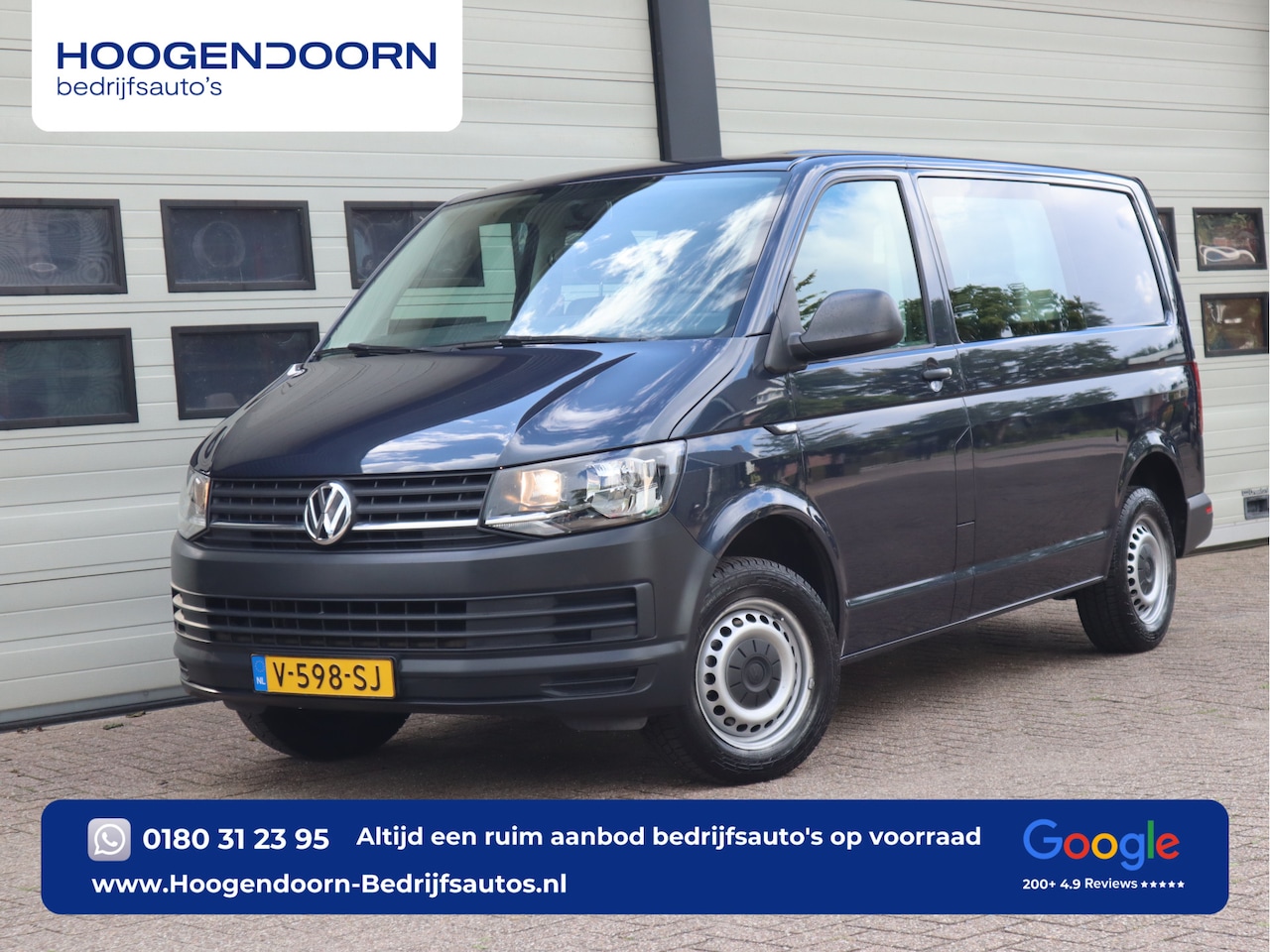 Volkswagen Transporter - 2.0 TDI 85 pk Euro 6 - L1H1 - DC 6 Pers. - Airco - AutoWereld.nl