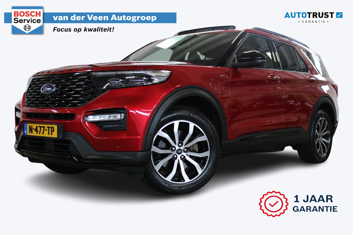 Ford Explorer - 3.0 V6 EcoBoost PHEV ST-Line 7P. | Incl. 12 maanden garantie | Trekhaak | Stoel/stuur verw - AutoWereld.nl