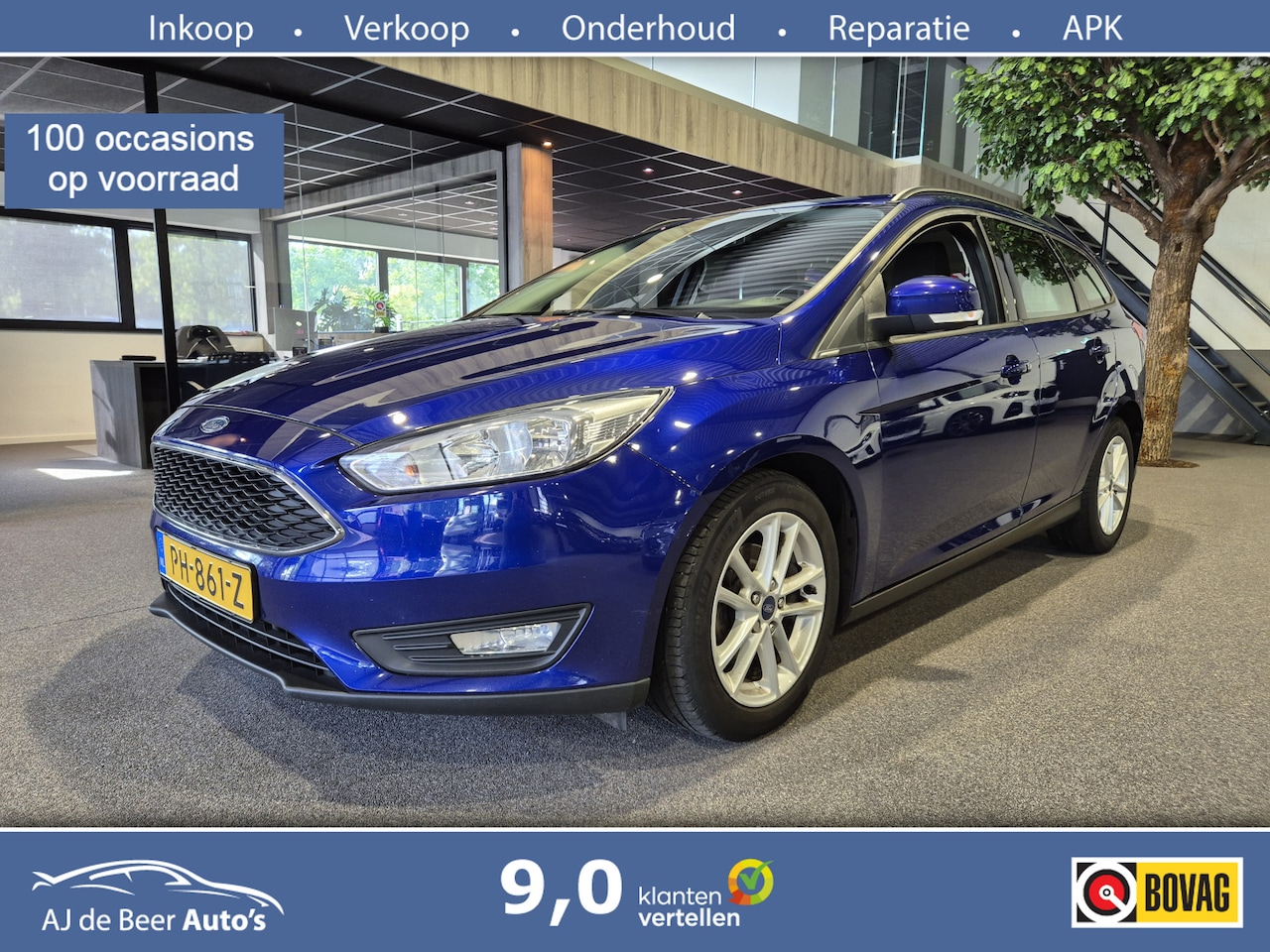 Ford Focus Wagon - 1.0 Lease Edition Navi | Sensoren | Cruise | Clima - AutoWereld.nl
