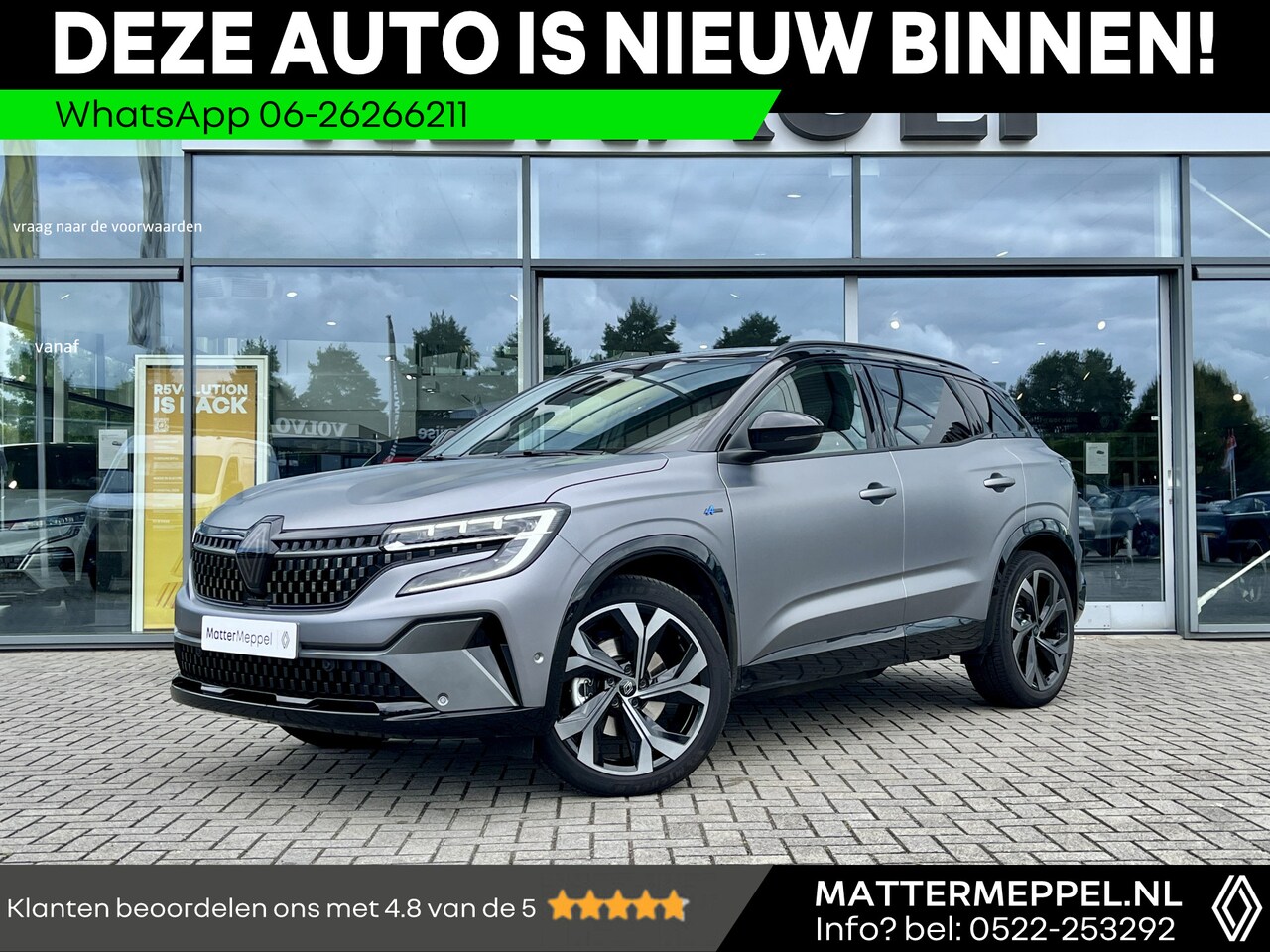 Renault Austral - 1.2 E-Tech Full Hybrid 200 Iconic Esprit Alpine Automaat | Mat Grijs Two-Tone | Elektrisch - AutoWereld.nl