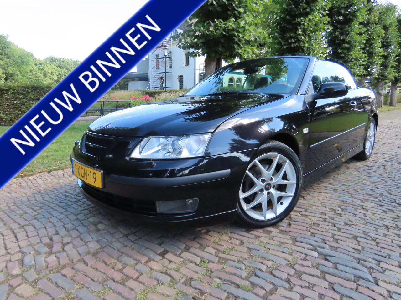 Saab 9-3 Cabrio - 1.8t Vector 150 PK!! Ecc Cruisecontrol Leer Sportstoelen Stoelverwarming Navigatie Lm Velg - AutoWereld.nl