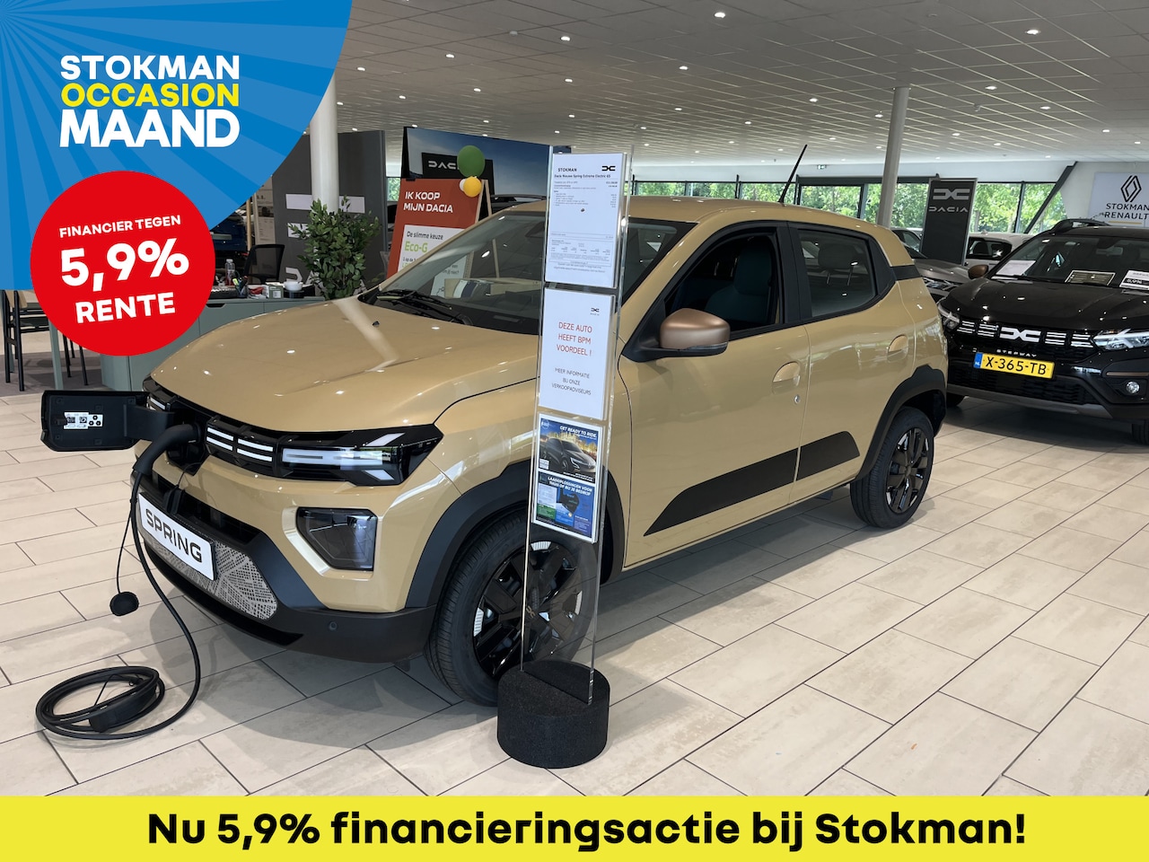 Dacia Spring - Extreme 65 26.8 kWh Launch Edition | Navigatie | Airco | Cruise | Camera | 30 kW DC laden - AutoWereld.nl