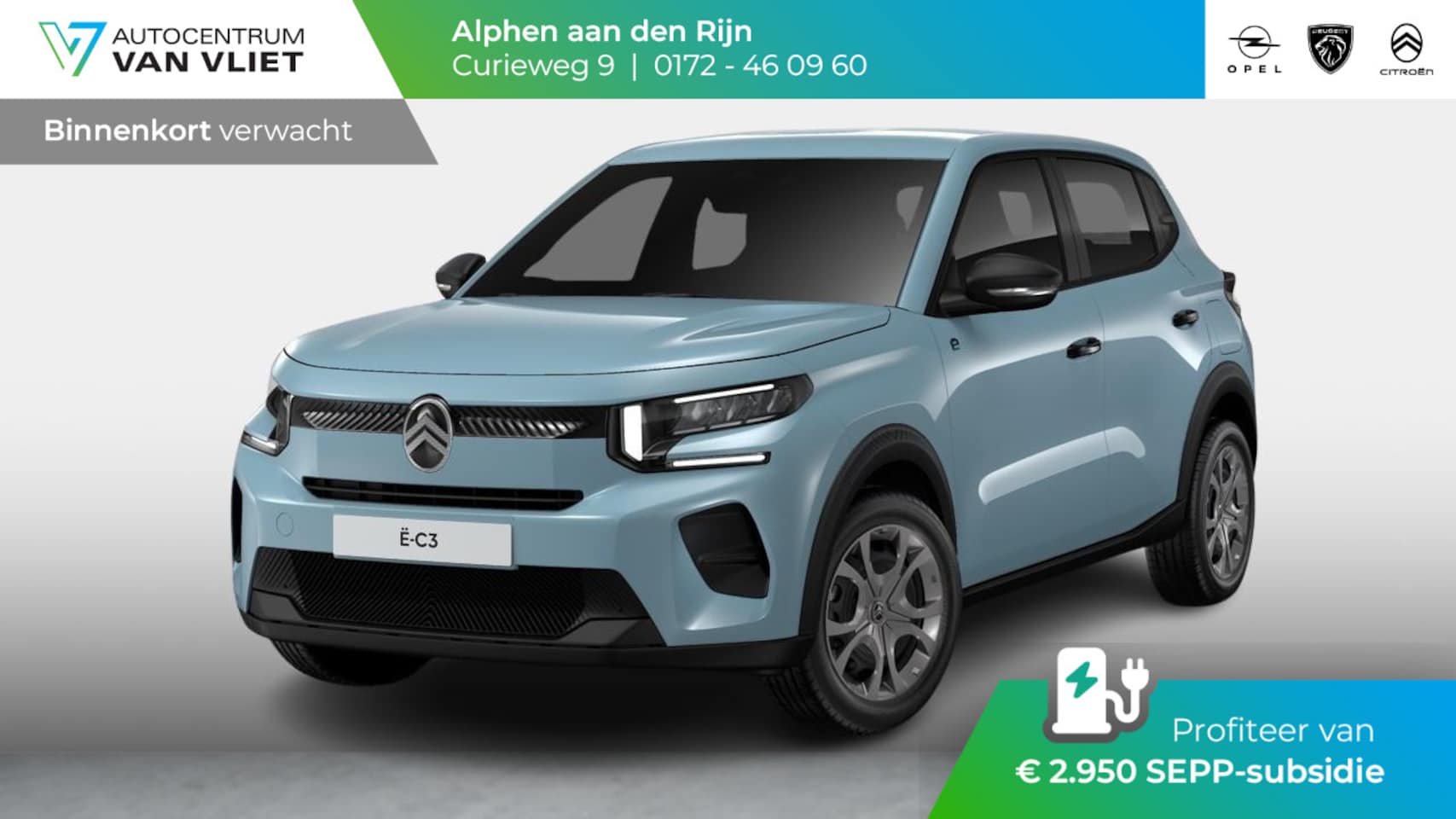 Citroën ë-C3 - You 113pk 44 kWh Citroen Ë-C3 You 44 kWh | Airco | Cruise control | Snelladen tot 100kW | - AutoWereld.nl