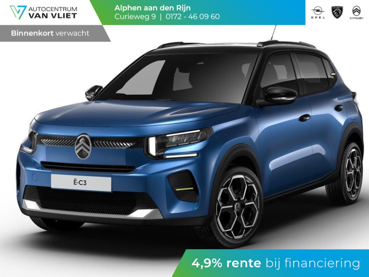 Citroën ë-C3 - Max 113pk 44 kWh | Boordlader 11kW - 3 fasen | - AutoWereld.nl