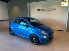 Fiat 500 - 0.9 TwinAir TURBO SPORT-uitv/AIRCO/SPORTSTOELEN/LEER/NAVIGATIE/BLUETOOTH/LANE ASSIST/ZWART