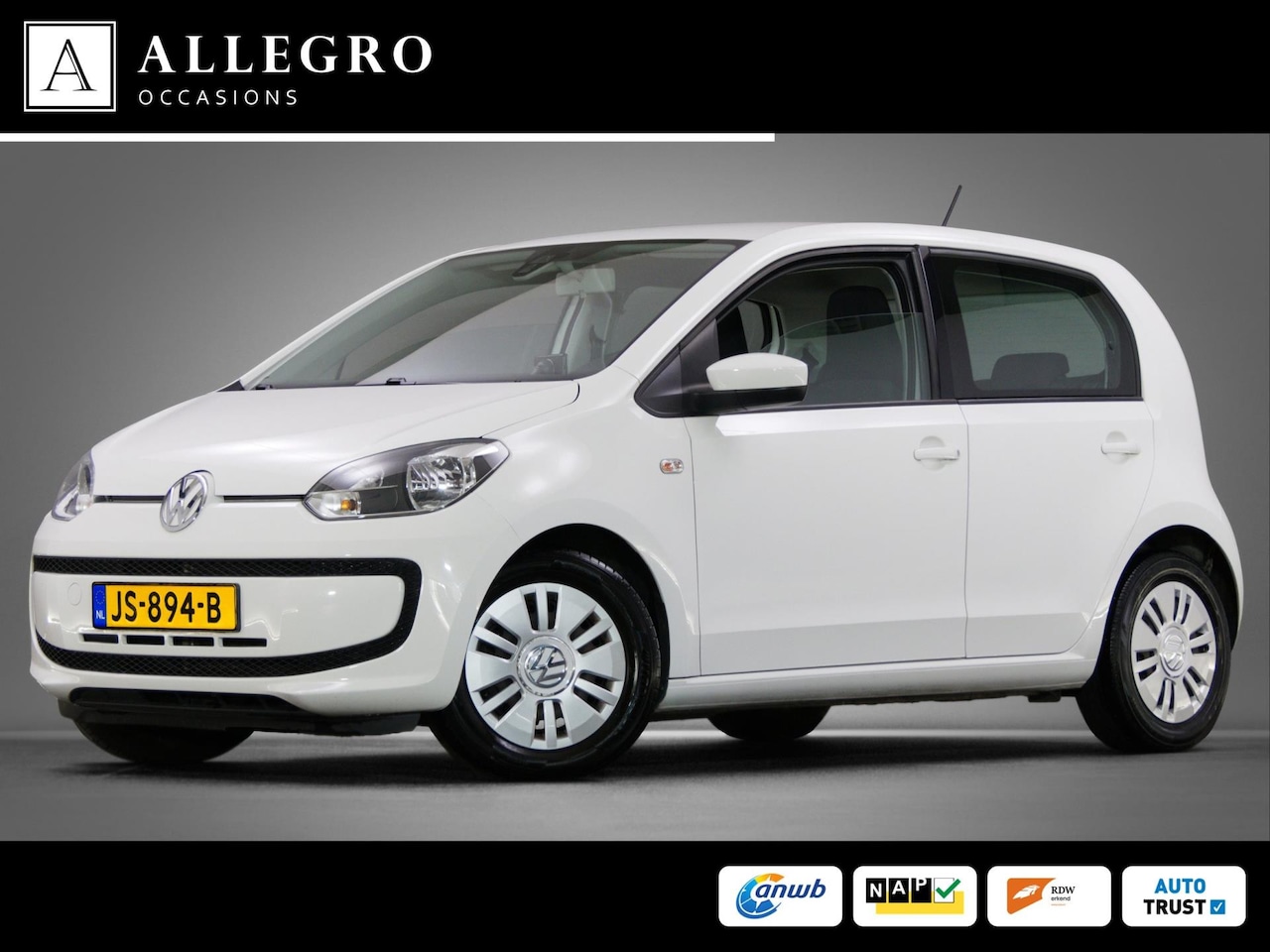 Volkswagen Up! - 1.0 move up! BlueMotion (NAVIGATIESYSTEEM, AIRCONDITIONING, 5-DEURS, BLUETOOTH, VOLLEDIG O - AutoWereld.nl