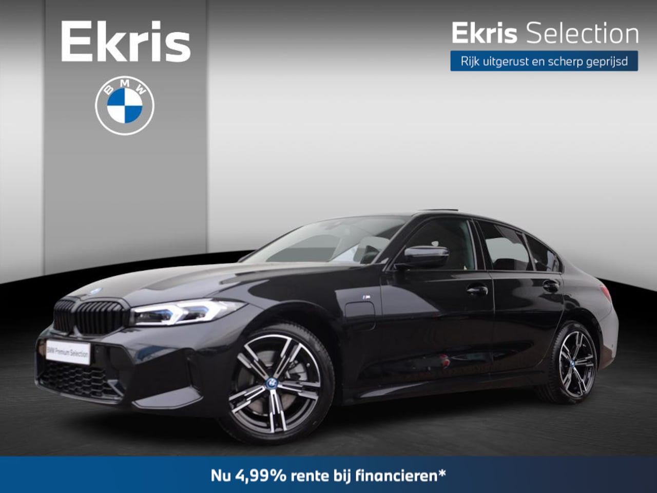 BMW 3-serie - 320e M Sportpakket/ Elektrische Trekhaak/ schuif-/kanteldak/ Sportstoelen/ Verwarmd Stuurw - AutoWereld.nl